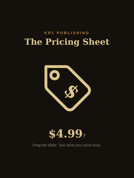 The Pricing Sheet