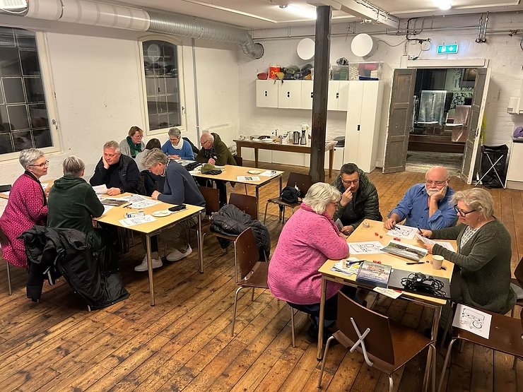 Berger Historical Society, several tables playing at once
