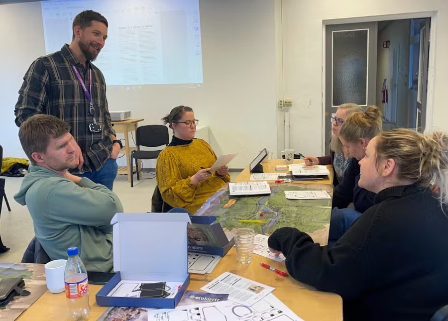 Teachers playing Silverheart at a course in Kongsberg